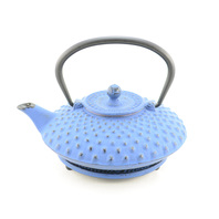 Large Blue Textured Teapot