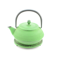 Small Green Textured Teapot